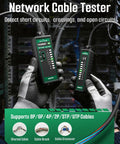 Pro Grade TLP-123A Network Cable Tester For RJ45 RJ11 Ethernet Cables CAT5 to CAT7 UTP and STP, master and remote units