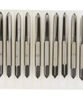 M5 Tap Drill Straight Flute Carbon Steel Manual Heavy Duty Tool For Thread Cutting In Metalworking And Automotive DIY Industrial Grade Hand Tool For Metric Threads Wood Plastic Aluminum, 10-piece set