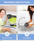 Women cleaning Replacement Outer Bowl Lid For NC700 Series Ice Cream And Soft Serve Makers Fits NC701, demonstrating wash options