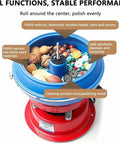Heavy Duty 3.5L Vibratory Tumbler Polisher Straight Up Beast Mode Benchtop Finishing Machine polishing various materials.