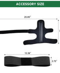 Click Stick Golf Swing Training Aid With Arm Band And Wrist Strap For Inertia And Swing Rhythm Practice Weighted Trainer, accessory size details.