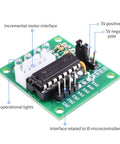 Close-up of ULN2003 driver board from Two Sets 28BYJ48 5V DC Stepper Motor With ULN2003 Driver Board Four Phase Five Wire Micro Reducer
