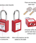 Ultimate Pro Grade LOTO Kit For Electrical Safety With 56 Piece Set Including Padlocks with stainless steel shackles and keys