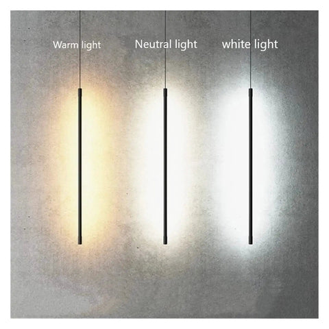 Nordic LED Pendant Lights Modern Pendant Lamp for Home Hanging Lamps Indoor Lighting Living Deco Minimalist Light Fixture showing warm, neutral, and white light options.