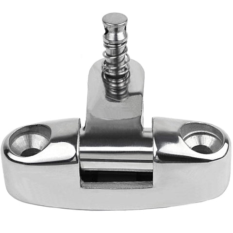 Beefy 316 Stainless Steel Bimini Top Swivel Deck Hinge With Removable Pin For 180 Degree Adjustable Side Mount Quick Release Hardware Screws For Boats Laorde, front view