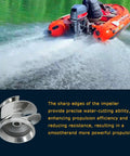 Boat using 7 3/8 Inch V6 Big Series Outboard Jet Impeller Kit with 1738 Stainless Impeller for stable jet drive performance.