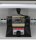 Pro Level Jewelry Bench Polisher Featuring A Beefy 200 Watt Motor Cranking 10000 Rpm With Foolproof Speed Lever Integrated Dust Catcher And Bright LED Lamp for precise polishing tasks.