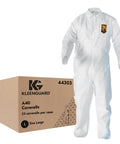 A40 Liquid And Particle Protection Coveralls With Zipper Front White Large Case Of 25 Microporous Film Laminate Back