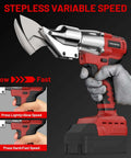 Pro Grade Cordless Metal Shears With 18V Power, 360 Degree Rotating Head, 221 Ft-Lbs Torque shown in hand
