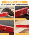 Woodworking Setup Blocks Height Gauge Set 16 Piece Aluminum Blocks With Durable Case Square Ruler for table saw and milling