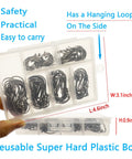 Saltwater Circle Hooks Set 160 Pieces With 6 Sizes High Carbon Steel in plastic box