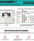 Installation diagram for 5-1-1 Day Programmable Thermostat For Home Heating And Cooling With 1 Heat 1 Cool Conventional Single Stage Systems