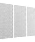 Heavy Duty Metal Pegboard Panels 12 By 24 Inches 3 Pack Grey Wall Mounted Tool Organizer Boards for Garage Workbench Office