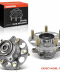 Rear Wheel Bearing And Hub Assembly Two Pack For Honda Civic 2013 2014 2015 FWD 5 Lug with durable steel bearings
