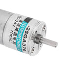 Ultra Quiet DC Gear Motor 24V With All Metal Gears And Pure Copper Coils For Industrial Low Speed High Torque Projects Plus Automatic Safety Cut Off close-up view of motor front