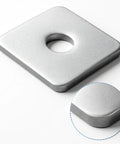 Tough As Nails 30 Piece Square Washer Set 2X2 Inch Galvanized Heavy Duty Carbon Steel fastener with textured surface.