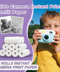 Kids Instant Print Camera Paper Roll Refill 57x25mm Thermal Paper, 10 Rolls for mini instant cameras