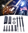 Motorcycle Internal Bearing Puller Tool Kit 12 Pieces Set Professional Grade Sleeve Bearings 0 36 And 0 9 Inches Damage Free Rust Proof Steel Quality Garage Gear Awesome For Bikers Smooth Repair Tool No Stress Mechanics Fixing Ride Now for motorcycle axle bearing removal