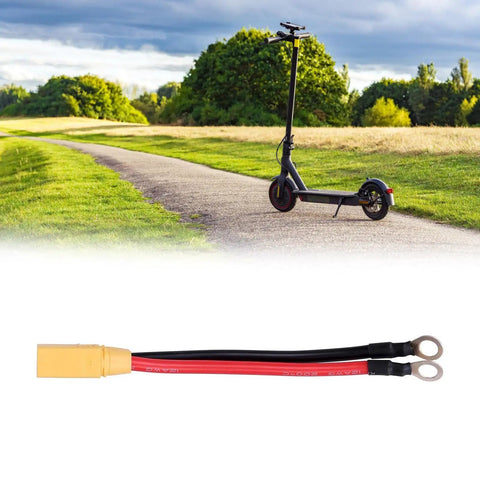 XT90 Electric Scooter Charging Cable With Battery And Motherboard Adapter on scenic path