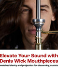 Ultra Euphonium Mouthpiece Silver Plated With V Type Backbore For Balanced Airflow And Rich Tone Large Shank For Easy High Register Articulation 5880E SM3U Euphonium Accessory Designed For Smooth Response And Warm Resonance, silver mouthpiece on trombone