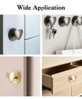 Two Pack Self Adhesive Heart Shaped Cabinet Knobs Zinc Alloy Drawer Pulls for Dresser Cabinets Closets in use