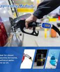 Digital Turbine Flow Meter Three Quarter Inch Auto On Off Industry Grade Aluminum Alloy Fuel And Water Meter in use at gas station