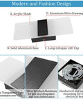 Modern Indoor Wall Sconces Set Of Two LED Wall Mount Lamps 12W Cool White 6000K Hardwired with Aluminum and Acrylic Design