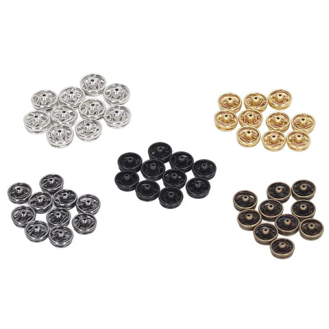 100 Pack 5mm Mini Metal Snap Buttons Fasteners In Five Colors Anti Rust Lightweight And Durable Easy To Use