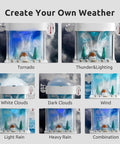 Hands On 3 In 1 Weather Station Toy For Kids Ages 6 To 8, Eight Weather Modes Weather Lab STEM Kit For Curious Young Meteorologists, Kid Approved Fun Educational Science Toy, showing weather modes