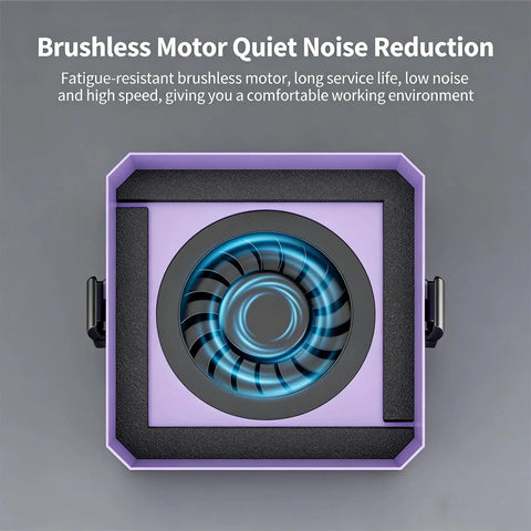 Game Changing Desktop Soldering Smoke Absorber With Heavy Duty Carbon Filter And High Suction Fume Extractor motor design for quiet operation.
