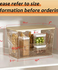 No Fuss Pantry Organizers With Bamboo Lids And Heavy Duty Trash Bag Dispenser For Four Through Thirteen Gallon Rolls in clear box.