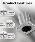 Four Pack LMK12UU Square Flange Linear Ball Bearings 12mm ID, 21mm OD, 30mm Length With Double Seals For 3D Printers