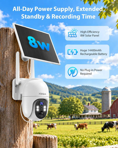 Tough As Nails 4G LTE Solar Cellular Security Camera With Built In Sim Card Runs Smooth Without WiFi secures farm with solar panel.