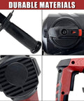 Durable materials of Beast 14.6 Amp Hammer Drill With One And A Quarter Inch SDS Plus showing handle, switch, and body details