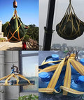 Heavy Duty Cargo Net Rock Solid Tear Resistant Lifting And Haulin Sling For Pallets 1.5 To 2 Ton Capacity Bulletproof Load Securement 100X100 Cm securing heavy items in various lifting scenarios.
