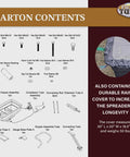 Diagram showing parts of Hitch Mount Grass Seed Spreader With Rain Protector For ATV UTV Or Utility Tractor 12 Foot Broadcast Width