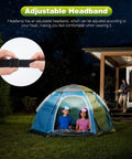 Children with LED Rechargeable Headlamp With 230 Degree Wide Beam And Motion Sensor Five Modes 350 Lumens in a tent