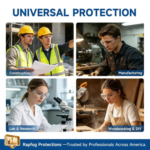 Bulk Clear Safety Glasses With Ansi Z87 Certification For Construction And Laboratory Use 36 Pack Individually Wrapped Straight Up Heavy Duty Frames Legit Impact Resistance Keeps Vision Flawless