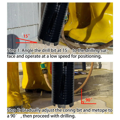 4 Inch Diamond Core Drill Bits With 10 Inch Deep Drilling For Concrete With Rebar Brick Block Masonry Laser Welded Core Bit Set