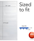 Beefed Up Crosshatch Carpet Runner And Rug Protector Mat That Blocks Spills Quick And Kills Slip Hazards With Waterproof Clear Vinyl Floor Covering For Deep Pile Carpets, 30" x 25" size.