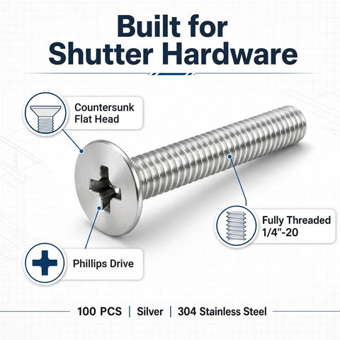 Get These Bad 100 Pcs 304 Stainless Steel Hurricane Shutter Fasteners And Sidewalk Bolts For Your Home And Keep Windows And Doors Locked Down Tight In Any Storm Without Fear Of Damage. Countersunk flat head stainless steel bolt.