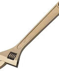 Non Sparking Adjustable End Wrench 10 Inch Copper Beryllium Non Magnetic Corrosion Resistant For Hazardous Environments ATEX Ex Zone
