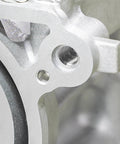 Close-up of installed No-Fuss Wire Thread Inserts Kit 1/4-20 UNC Helical Coiled Type 304 Stainless Steel Thread Repair Sleeves.