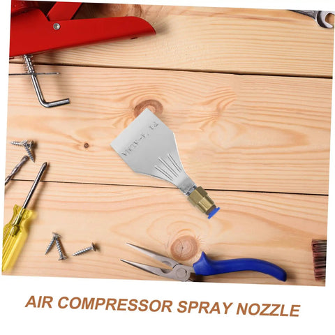 Abaodam Industrial Aluminum Alloy Air Blow Nozzle Diffuser For Quick Moisture Removal And Efficient Drying on a wooden surface.