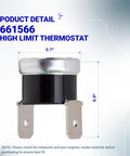 High Limit Thermostat Replacement For Dishwashers No Fuss Easy Install With Reliable Temperature Control Fits Whirlpool Kenmore