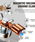 2 Pack Welding Magnetic Grounding Clamp For Welder Magnetic Ground Clip For Fast Snap No Fuss Welding Setup On Any Metal Surface