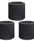 Three Pack Foam Sleeve Filter Replacements For Wet Dry Vacs 5 Gallon And Up Compatible With Vacmaster Genie And Shop Vacuums VF2001 Foam Filters