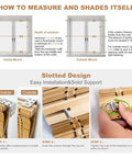 Installation guide for Natural Material Roman Shades For Windows Light Filtering Cordless Roman Curtains Easy Install Window Blinds 36 W X 64 H Cozy Rustic Vibe For Living Rooms And Bedrooms Farmhouse Style.