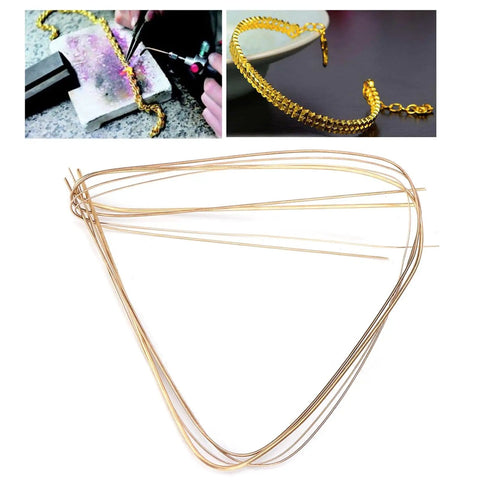 Jewelry Solder Wire Set For Jewelry Making, Gold and Silver Alloy Solder Rods in Silver Copper Aluminum Blend, 4 Piece Pack