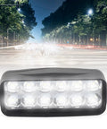 Beefy Ebike Bar Light Headlight 12V To 100V 1200 Lumen Universal Headlight for Electric Bikes, shown with night road backdrop